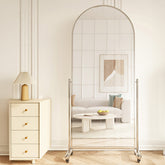 全身鏡 スタンドミラー 鏡 全身 全身鏡 姿見鏡 かがみ モダン おしゃれ 大型 立てかけ 大きい 玄関 寝室 アイアン キャスター付き  fzbl-1849